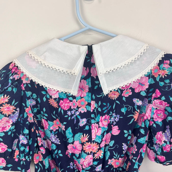 Vintage Wonderland Fashions Floral Dress 6 USA