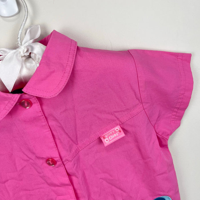 Vintage Y2K Blues Clues Short Sleeve Pink Top 24 Months
