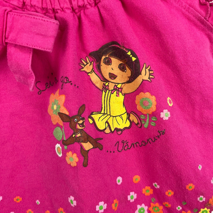 Vintage Y2K Dora the Explorer Pink Flower Dress 18 Months
