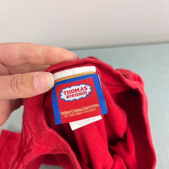 Vintage Y2K Thomas & Friends Full Steam Ahead Red Graphic T-Shirt L 7