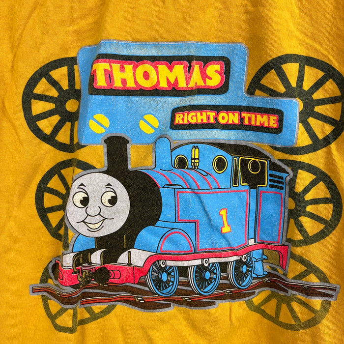 Vintage Y2K Thomas & Friends Right on Time Yellow Graphic T-Shirt L 7