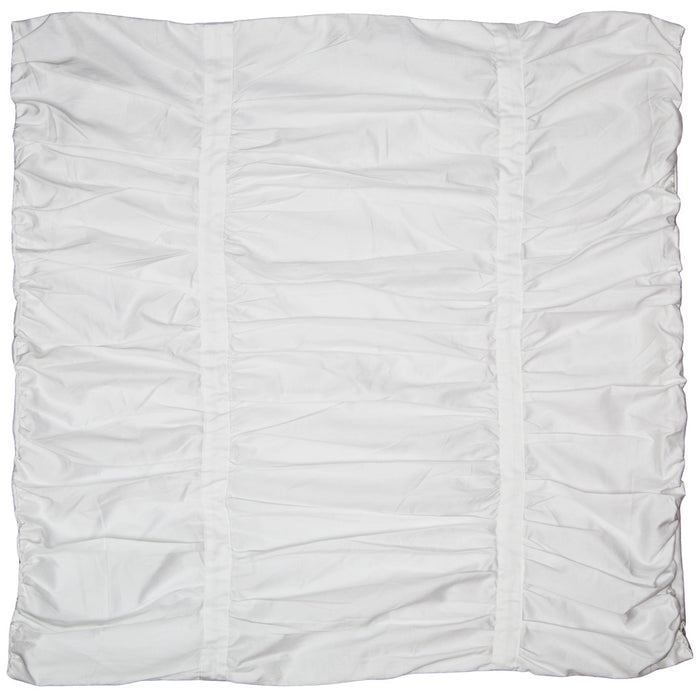 White Mirabel Ruched Euro Sham