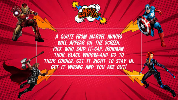 Who Said It - OG Avengers Edition