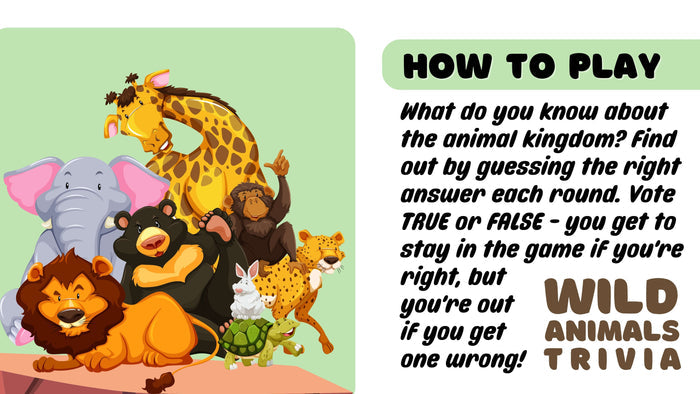 Wild Animals Trivia