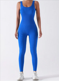 Women's Ribbed Sleeveless Jumpsuit Mimarta