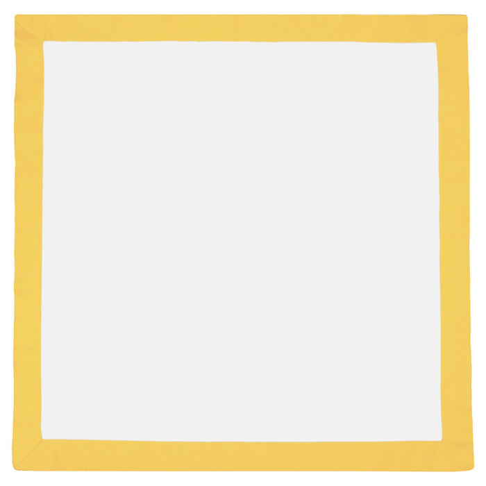 Yellow Linden Border Euro Sham
