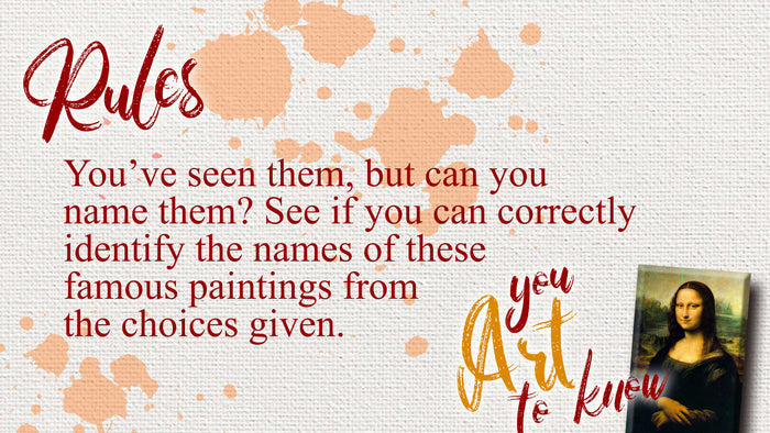 You Art To Know